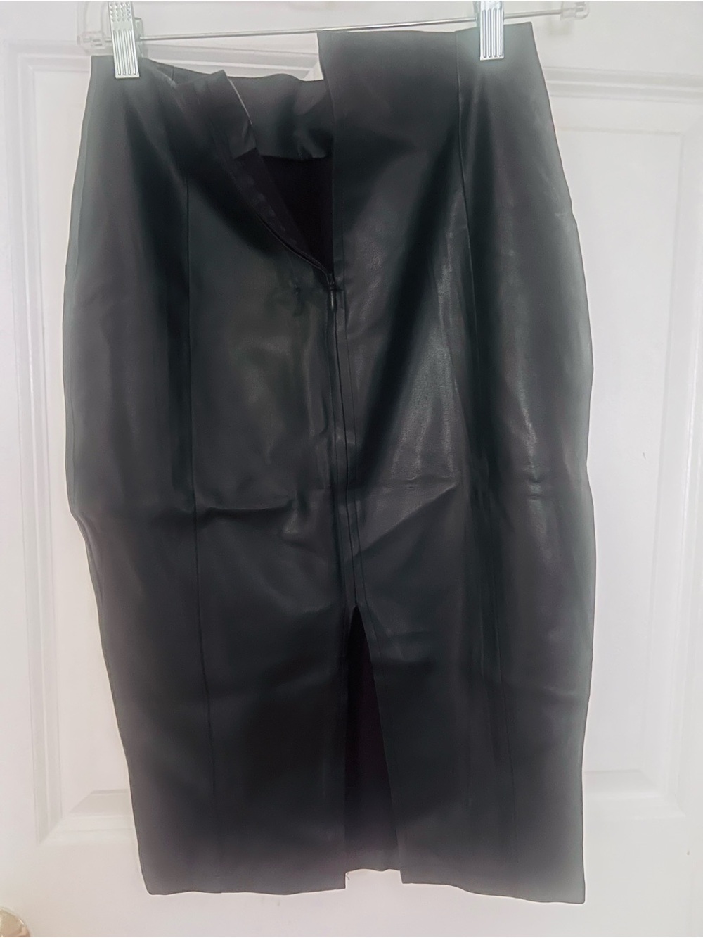 ASOS Black Faux Leather Pencil Skirt